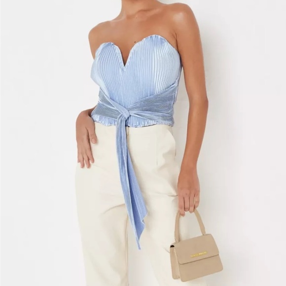 Missguided Plisse Corset Top - Picture 4 of 4
